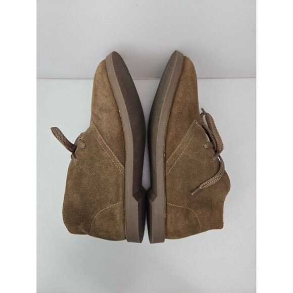 J. Crew Crewcuts K7 Macalister Suede Lace-Up Boys Boots Big Kids Sz 7 Brown Tan - Picture 10 of 12